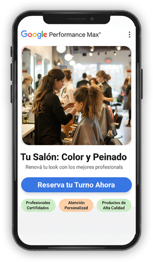 Ejemplo anuncio de Google Pmax vertical.